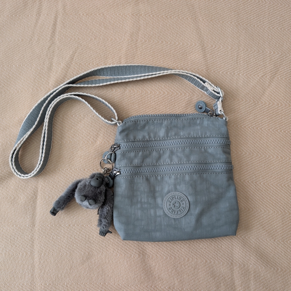 Kipling Alvar Crossbody Bag with Adjustable Strap and Signature Charm
